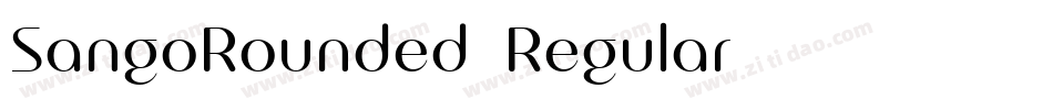 SangoRounded-Regular字体转换