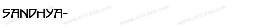 Sandhya字体转换