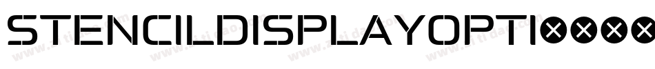 StencilDisplayOpti字体转换
