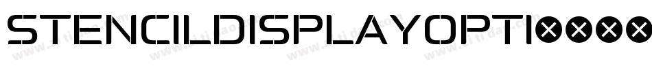 StencilDisplayOpti字体转换 StencilDisplayOpti字体转换