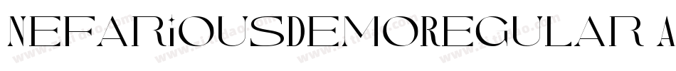 NefariousDemoRegular-ALP8x字体转换