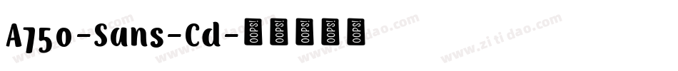 A750-Sans-Cd字体转换
