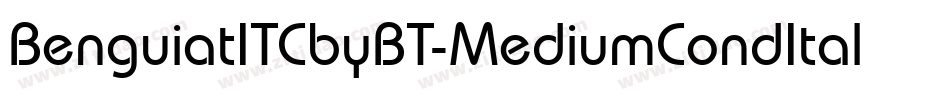 BenguiatITCbyBT-MediumCondItal字体转换