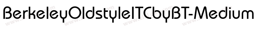 BerkeleyOldstyleITCbyBT-Medium字体转换