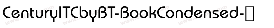 CenturyITCbyBT-BookCondensed字体转换