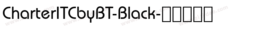 CharterITCbyBT-Black字体转换