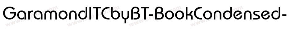 GaramondITCbyBT-BookCondensed字体转换