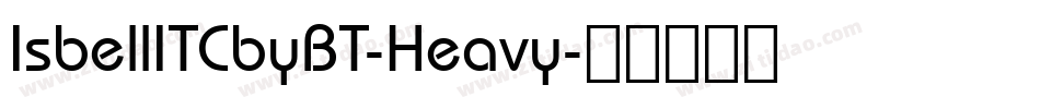 IsbellITCbyBT-Heavy字体转换