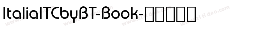 ItaliaITCbyBT-Book字体转换