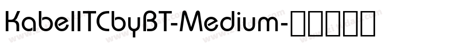 KabelITCbyBT-Medium字体转换