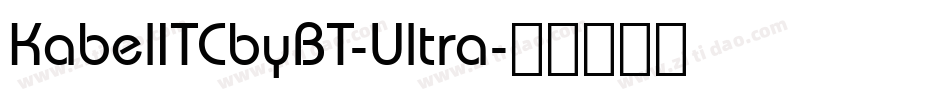 KabelITCbyBT-Ultra字体转换
