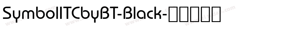 SymbolITCbyBT-Black字体转换