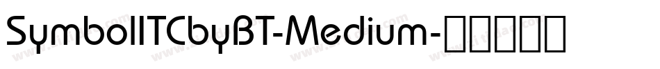 SymbolITCbyBT-Medium字体转换