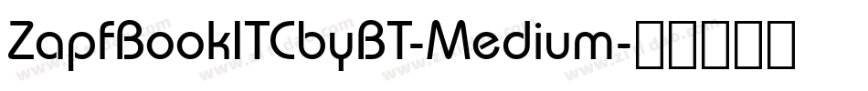 ZapfBookITCbyBT-Medium字体转换