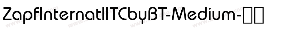 ZapfInternatlITCbyBT-Medium字体转换