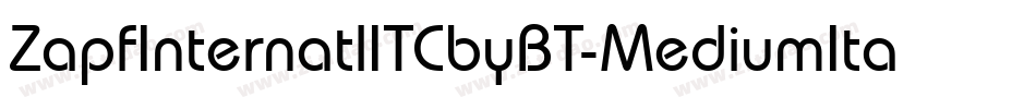 ZapfInternatlITCbyBT-MediumItal字体转换