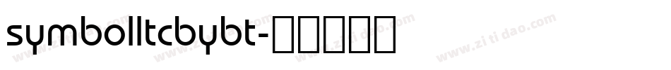 symbolltcbybt字体转换