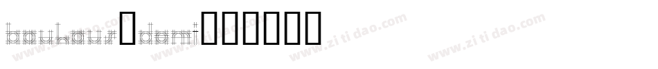 Bauhaus-Demi字体转换