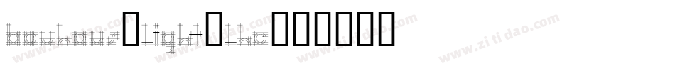 Bauhaus-Light-LHC字体转换