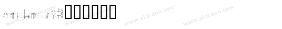 Bauhaus93字体转换