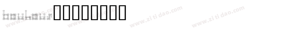 bauhaus字体字体转换