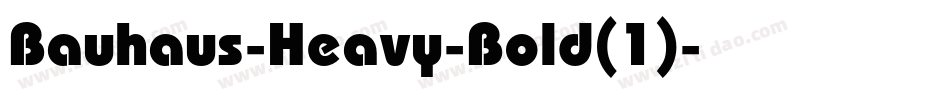 Bauhaus-Heavy-Bold(1)字体转换