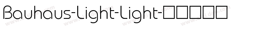 Bauhaus-Light-Light字体转换
