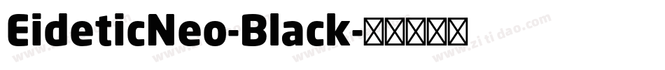 EideticNeo-Black字体转换