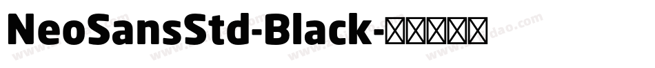 NeoSansStd-Black字体转换