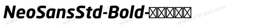 NeoSansStd-Bold字体转换