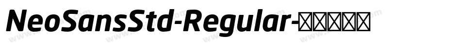 NeoSansStd-Regular字体转换