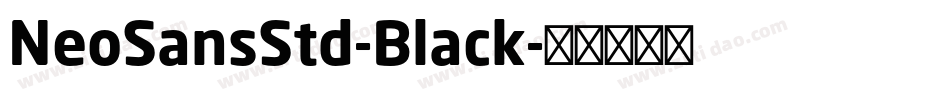 NeoSansStd-Black字体转换