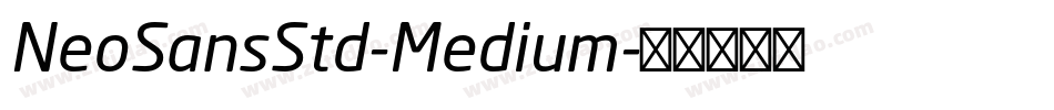 NeoSansStd-Medium字体转换