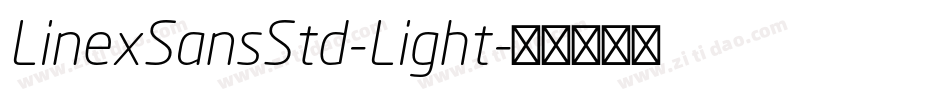 LinexSansStd-Light字体转换