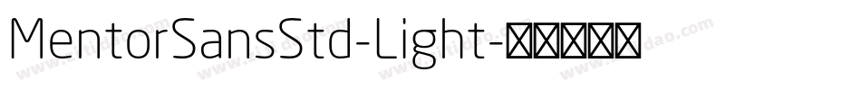 MentorSansStd-Light字体转换