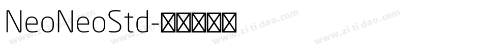 NeoNeoStd字体转换
