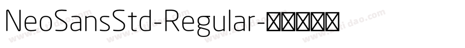 NeoSansStd-Regular字体转换