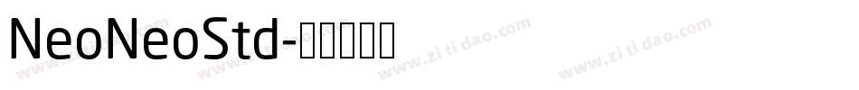 NeoNeoStd字体转换