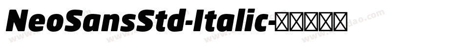 NeoSansStd-Italic字体转换