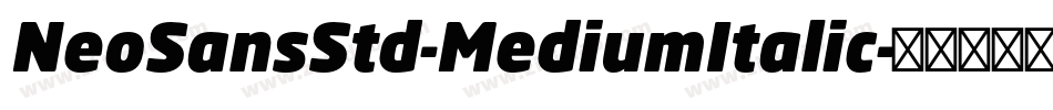 NeoSansStd-MediumItalic字体转换