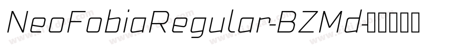 NeoFobiaRegular-BZMd字体转换