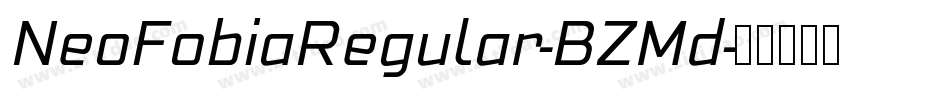 NeoFobiaRegular-BZMd字体转换