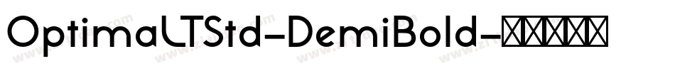 OptimaLTStd-DemiBold字体转换