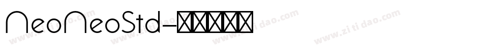 NeoNeoStd字体转换