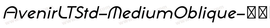 AvenirLTStd-MediumOblique字体转换