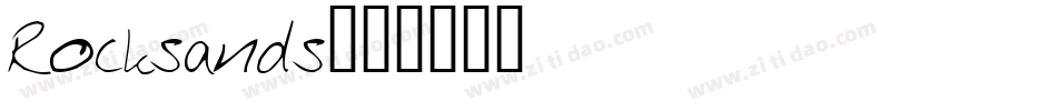 Rocksands字体转换