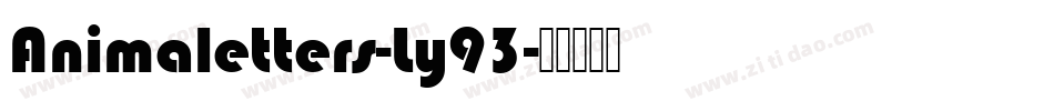 Animaletters-Ly93字体转换