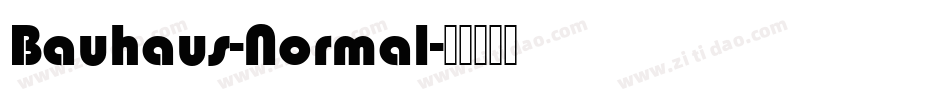 Bauhaus-Normal字体转换