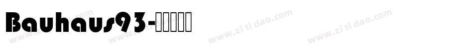 Bauhaus93字体转换
