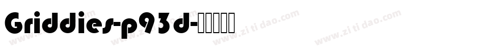 Griddies-p93d字体转换